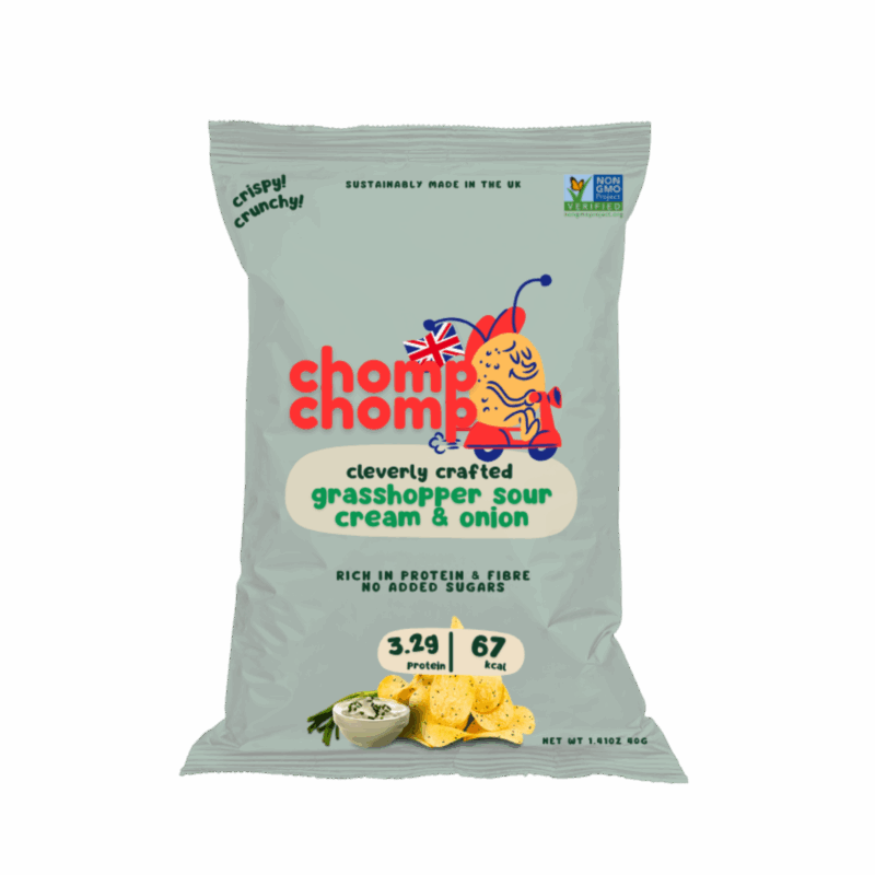 Grasshopper Sour Cream & Onion Crisps 40g